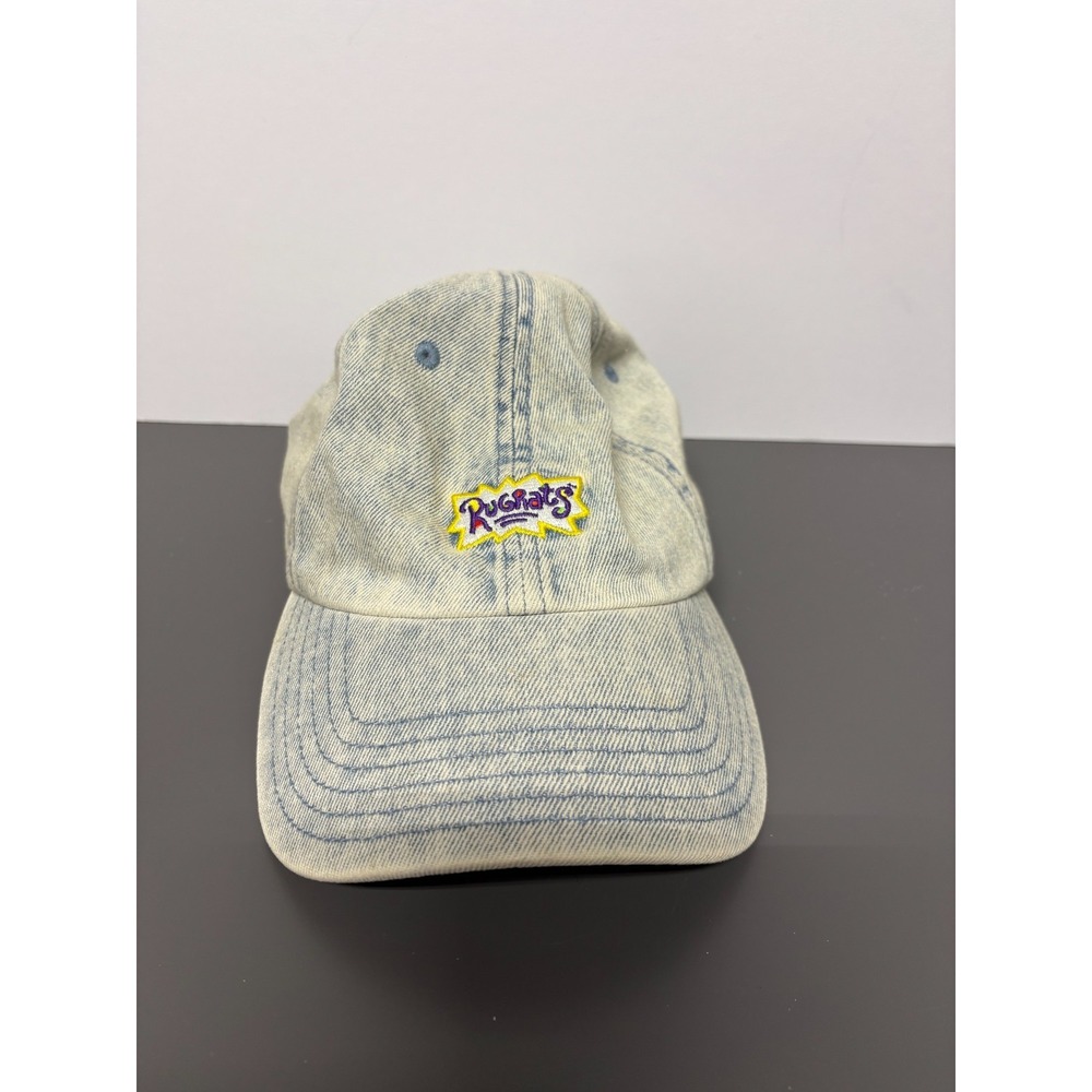 Rugrats Nickelodeon Denim Blue Acid Wash Strapback Hat Cap‎ 2019 Viacom Used